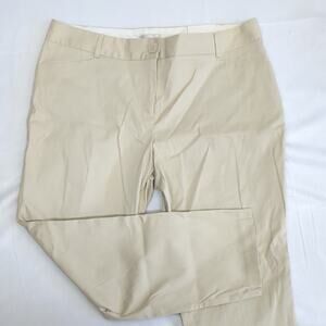 NWT Van Heusen Tan Lightweight straight leg stretch‎ pants size 14